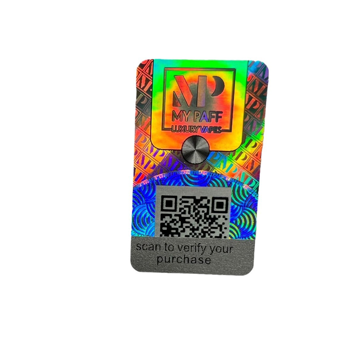 Laser anti-counterfeiting label light variable invisible colorful relief trademark marker one object one code two-dimensional code sticker holographic radium
