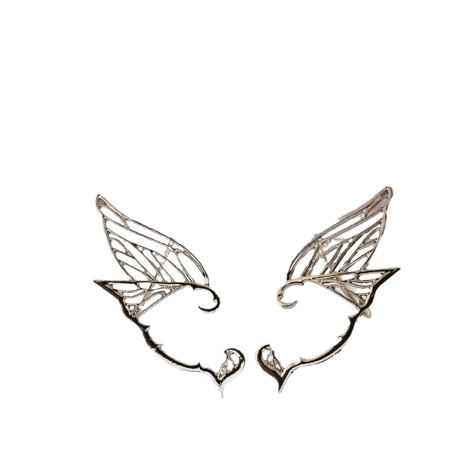 Cross-border European and American Style Butterfly Elf Earrings Personalized Trendy Design Metal Ear Hanging Sweet Cool Spice Girls New Vintage Earrings