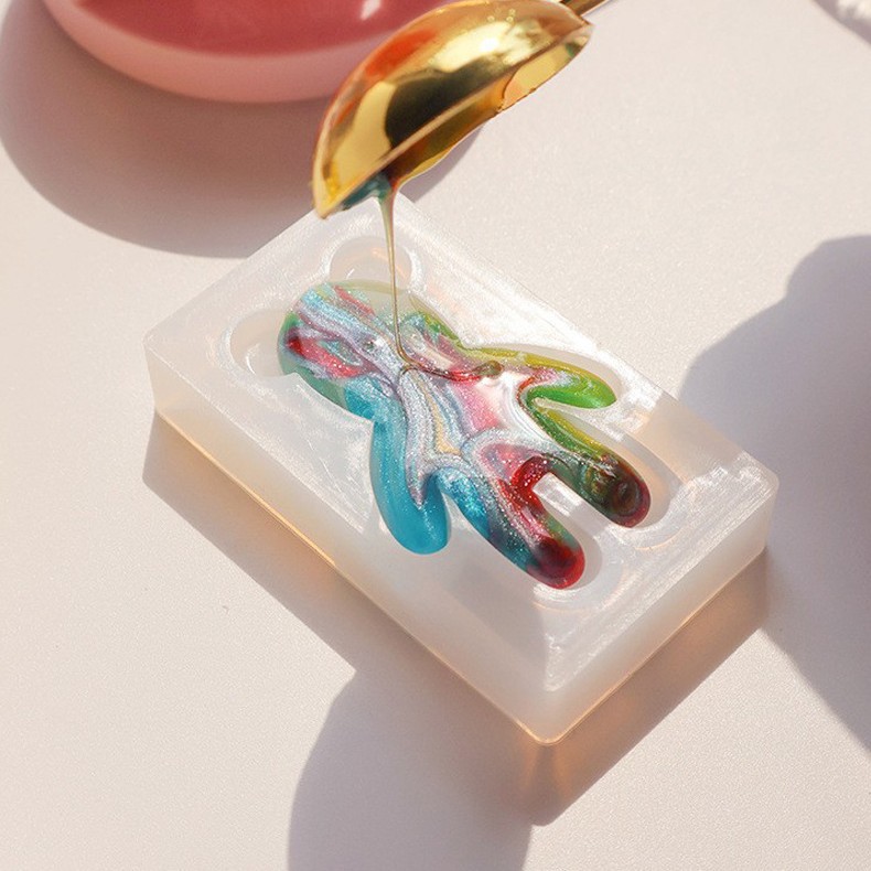 Hand-kneading Le DIY Silicone Mold Cartoon Bear Cat Claw Drop Glue Abrasive Tool Cross-border Lacquer Jelly Wax Mold