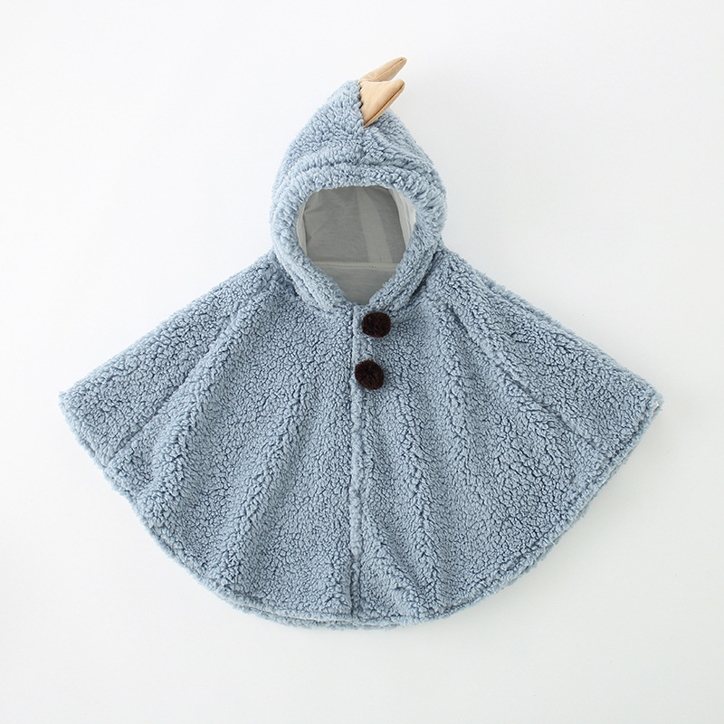 Baby Cloak Spring Autumn and Winter Cartoon Super Cute Cute Boys and Girls Cloak Baby Children's Shawl Coat Hair