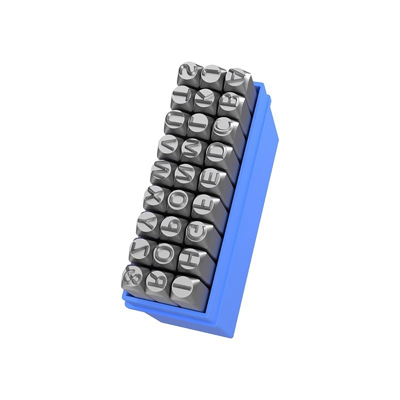 Die steel seal digital English letter steel punching tool steel letter punch head steel number seal