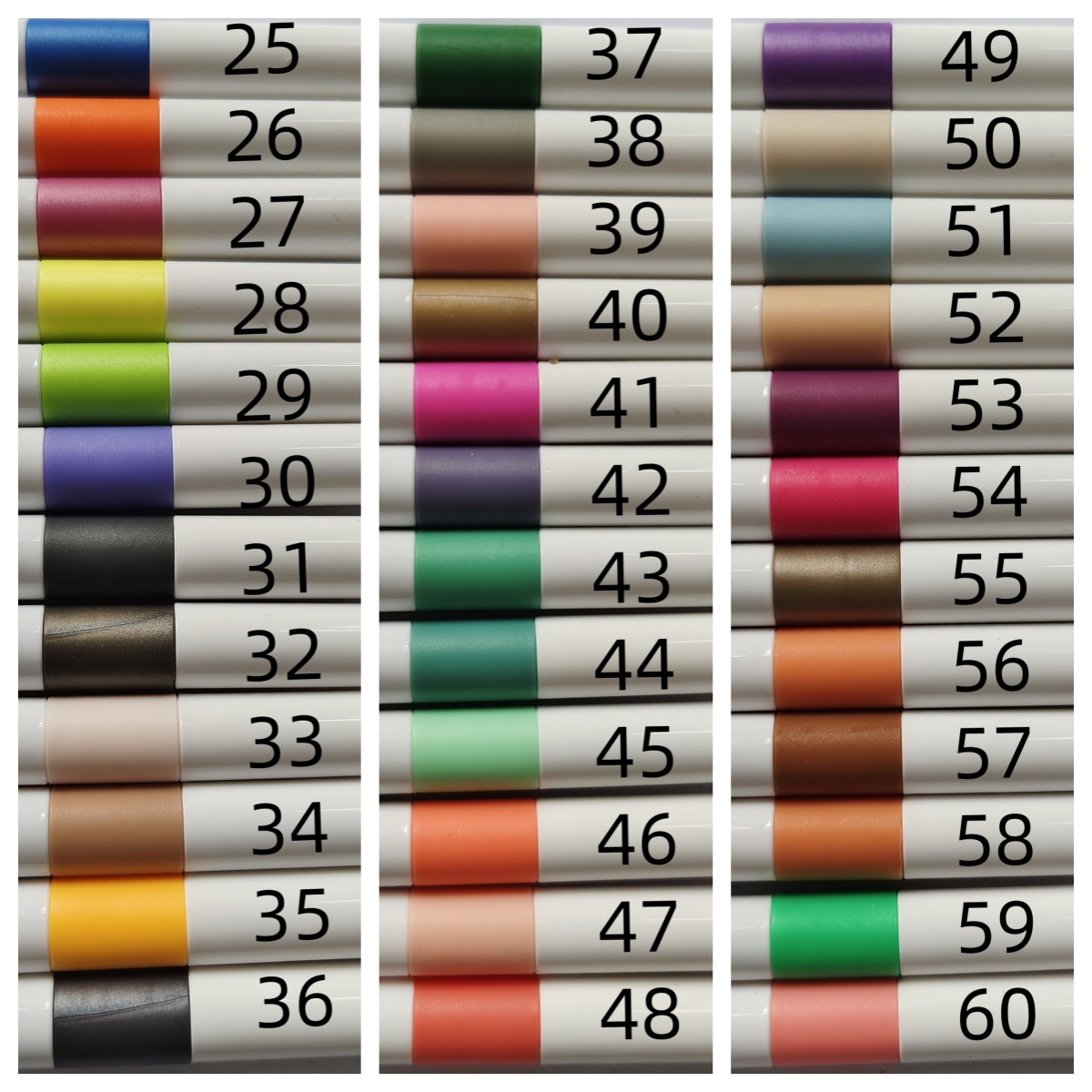 Bulk 60-Color Acrylic Marker Pens for Kidsren and Students Art DIY Waterproof Opaque Graffiti Painting Water-Based Brushes