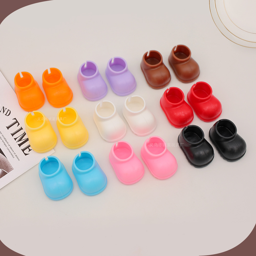 17cm Plush Headphone Decoration Toy Trendy Cool Headphone Shoe Set Doll with Dressing Accessories