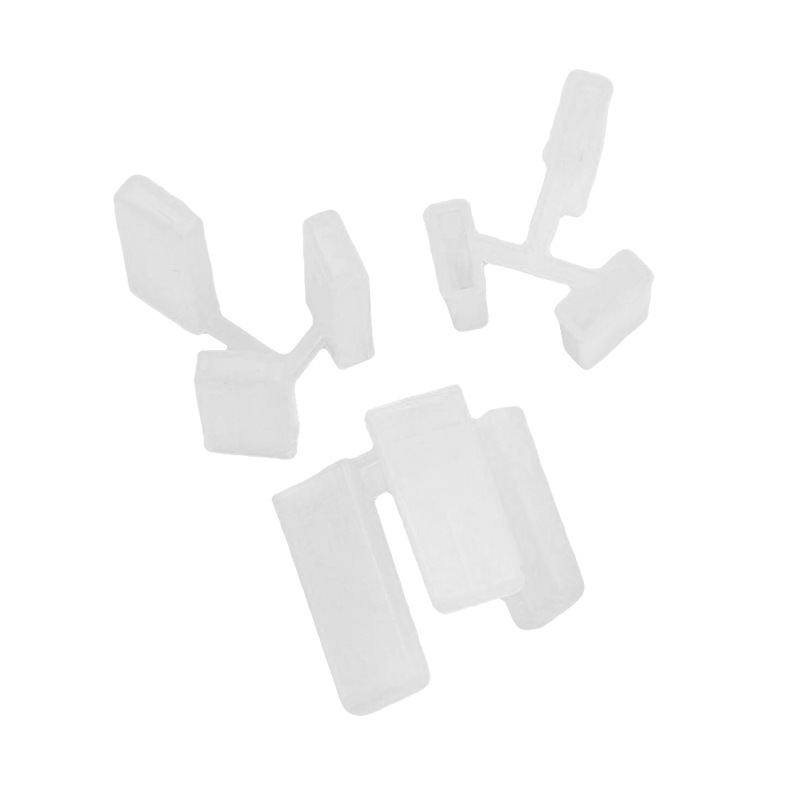 National Standard Three-Plug Protective Cover Chinese Standard Three-Plug Plastic Plug Sheath Three-Hole Flat Plug Dust Cover Accessories White