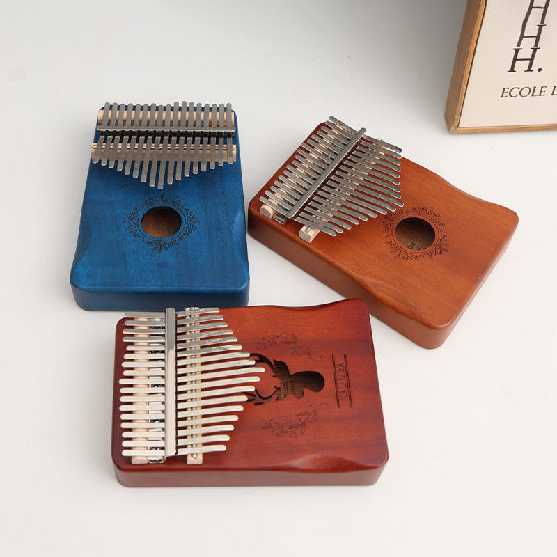 Thumb piano Kalinba 21 tone finger piano girl finger piano beginner's introduction to learning 17 tone portable wood