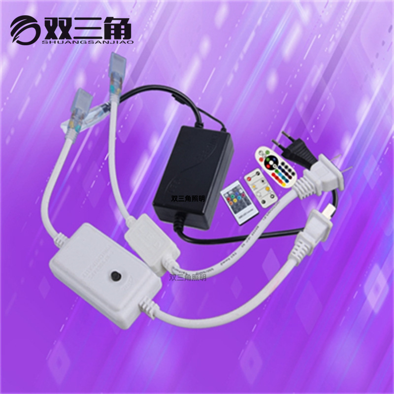 Шнур для светодиодов 5050, 5730, 2835, трехцветная сменная лента, 220V