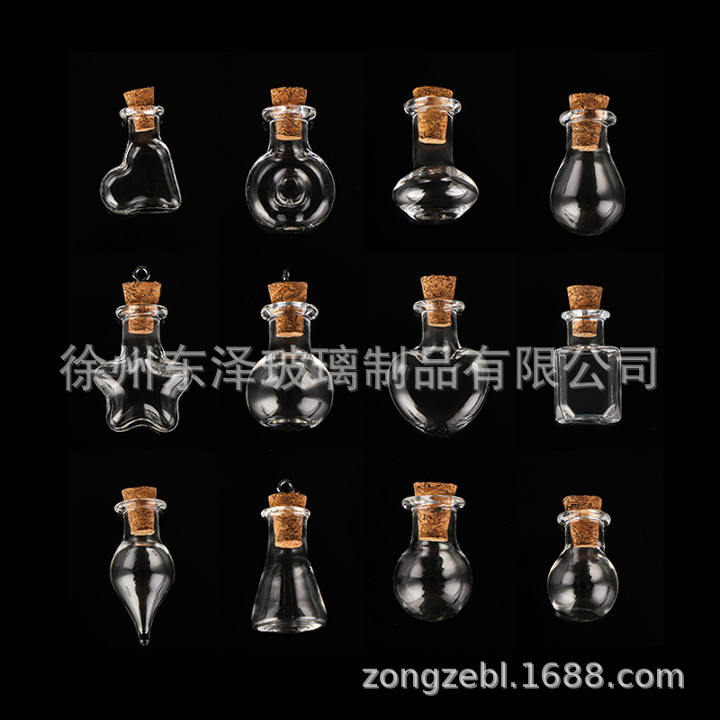 Handmade DIY creative with cork drift bottle glass crafts glass bottle manufacturers can customize drift bottle