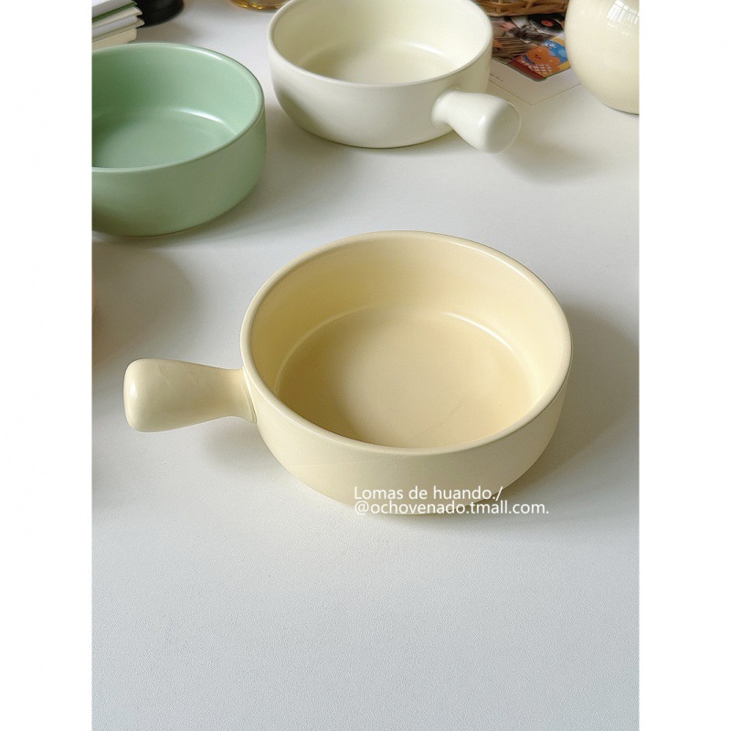 керамическая чаша для выпечки в цвете макарон, чаша для фруктов и десертов