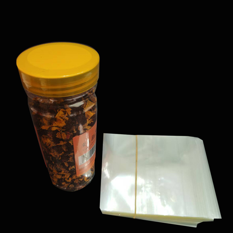 Various Pvc Bottle Mouth Heat Shrinkable Film Pet Bottle Cap Shrinkable Film Easy to Tear Line Printable Environmentally Friendly Pof Packaging Film