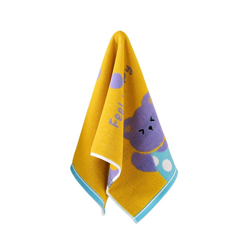 Pure Cotton Towel Face Wash Towel Household Cartoon Cute Face Towel Soft Absorbent Lint-Free 3060 Quick Drying