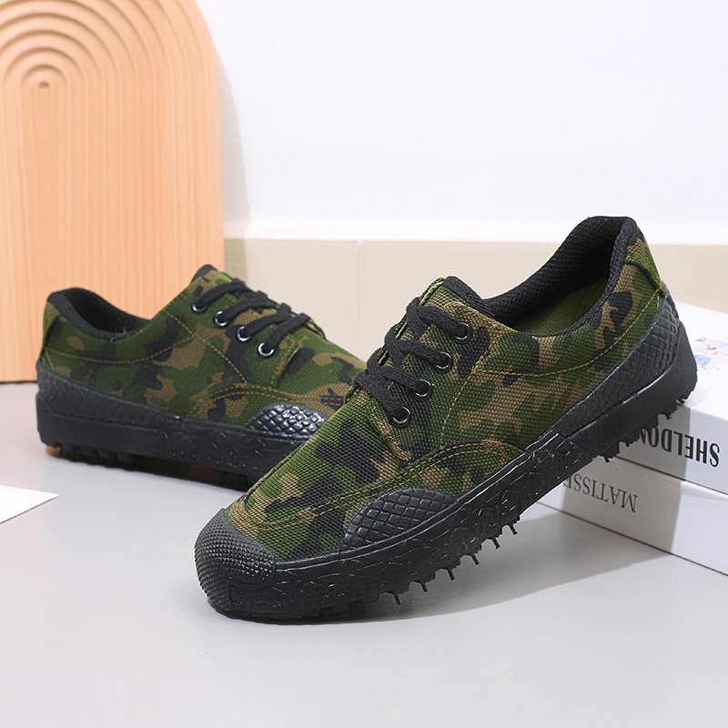 Genuine 3520 double-layer release shoes training shoes military training shoes special training shoes site farmland rubber shoes non-slip wear-resistant