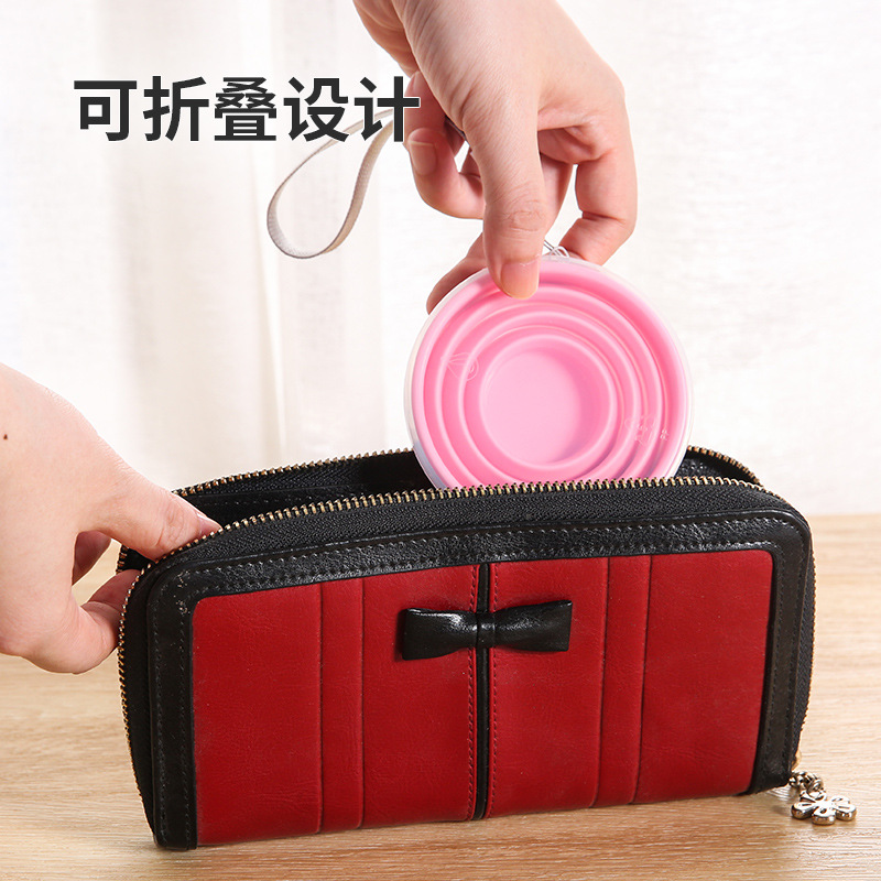 Outdoor Sports Silicone Water Cup, Portable Foldableable Cup for Business Trips, Travel Multifunctional Retractable Mouthwash Cup