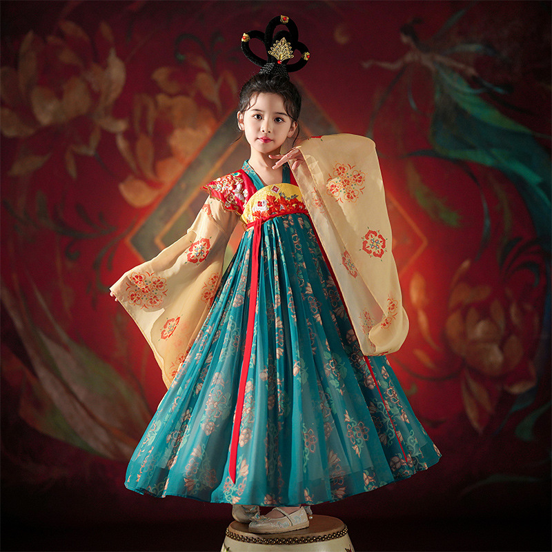 Girls Dunhuang Feitian Ancient Style Han Dynasty Spring and Autumn 2025 New Girls Ancient Tang Suit Children's National Style Ethnic Clothing