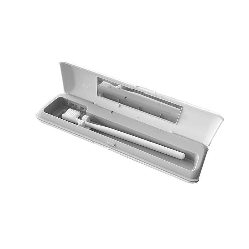 New Uvc Ultraviolet Toothbrush Disinfection Box Mini Single-Person Storage Box Portable Toothbrush Sterilizer
