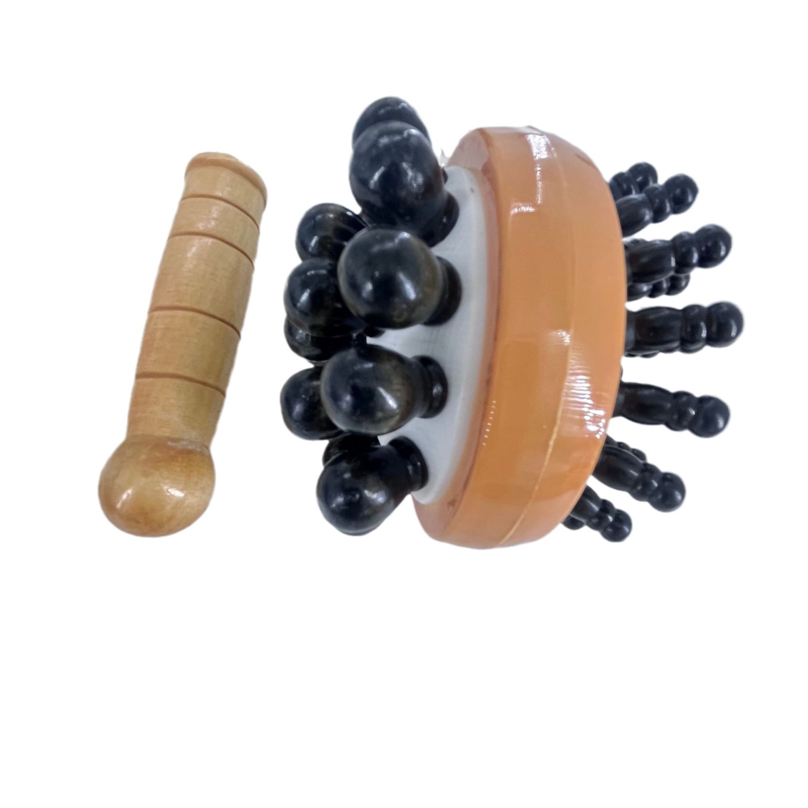 Factory Direct Sales Multifunctional Meridian Tapping Back Hammer with Wooden Handle, Round Head Hammer, Back Hammer Artifact, Hammering