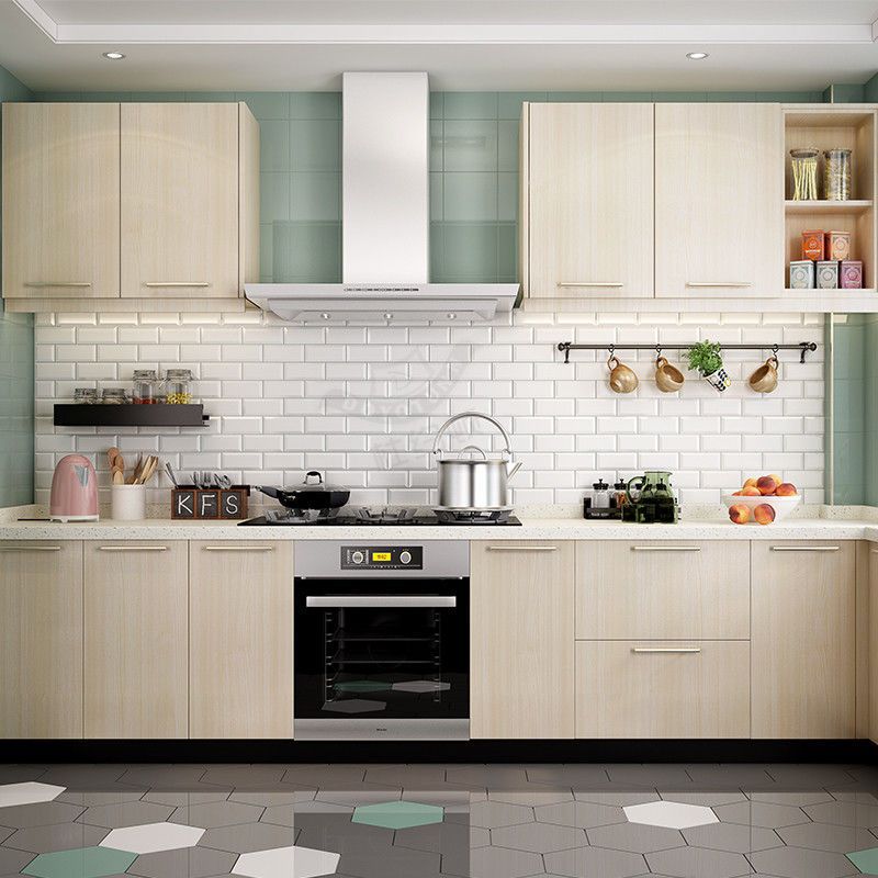 Wardrobe Door Old Furniture Renovation Sticker Desktop Wardrobe Door Sticker Self-adhesive Waterproof Wood Grain Cabinet Book Table Sensheng