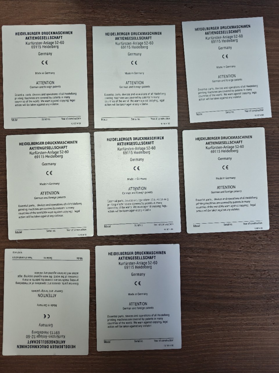 Heidelberg Year Old Sign