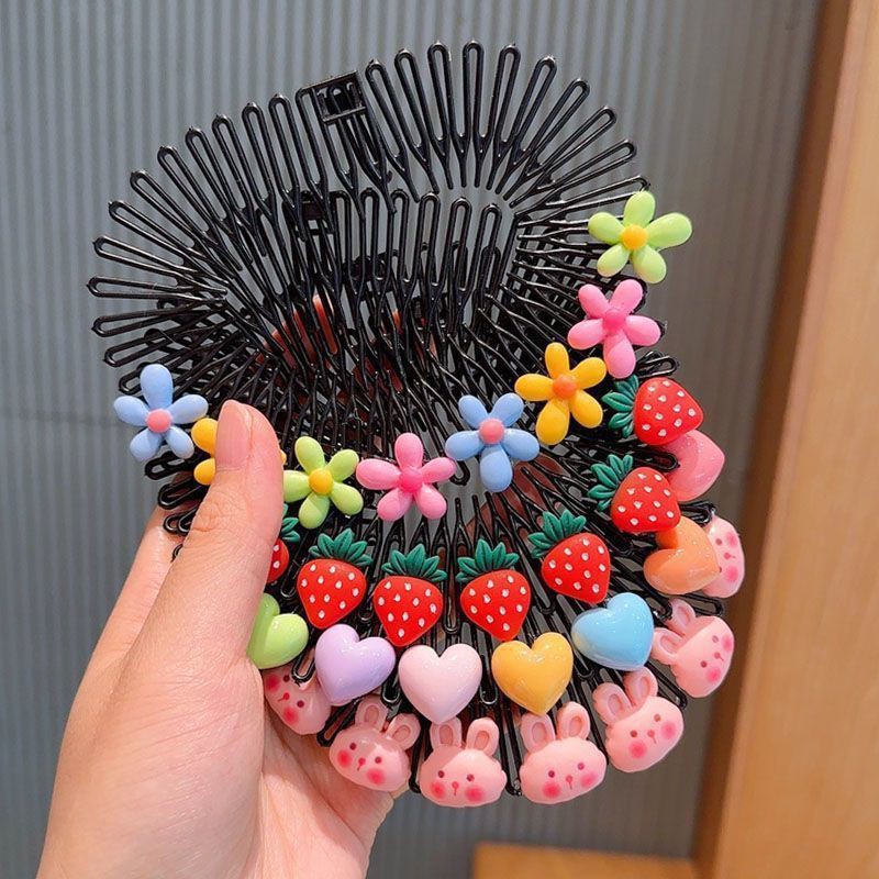 Children's Comb Broken Hair Comb Broken Hair Finishing Artifact Baby's Headdress Hairpin Bangs Hair Accessories Girls' Hair Comb Hairpin