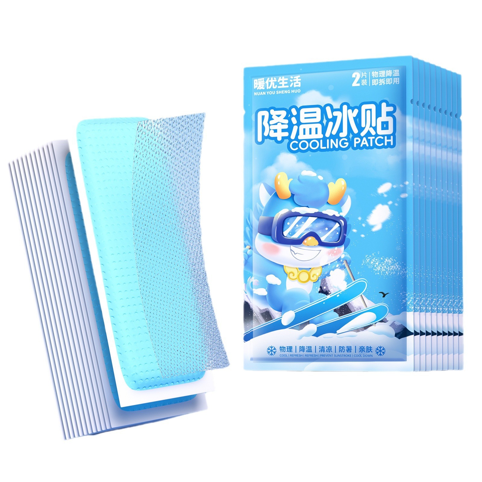 Ice paste ice paste cool refreshing refreshing students military training class sleepy summer mobile phone cooling artifact heat dissipation paste