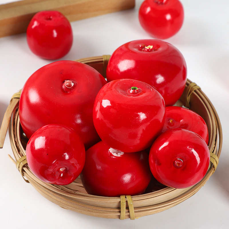 Simulated Fruit Decoration Props Photography Furnishings Foam Fake Candied Haws Single Fruit Model Simulated Candied Haws Skewers