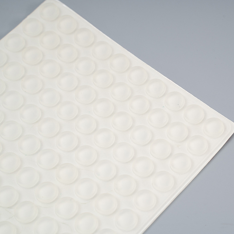 Transparent self-adhesive silicone particles hemispherical cylindrical anti-collision non-slip glass sound-absorbing shock-absorbing silicone pad anti-collision particles