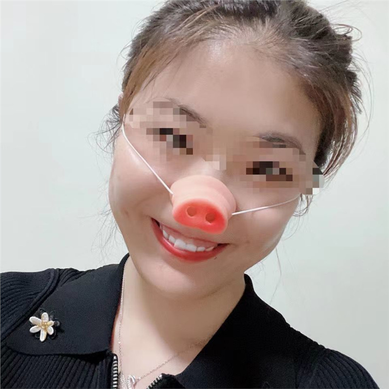 Pig nose props trick funny pig eight quit prank spoof Halloween performance props model sand