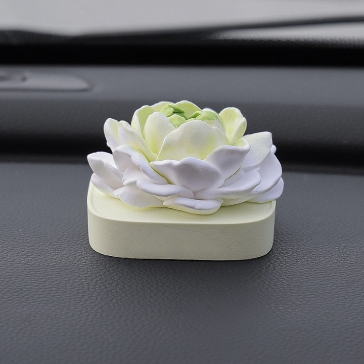 Jasmine Car Aromatherapy Car Air Conditioning Outlet Decoration Deodorizing Plaster Flower Diffuser Stone Fragrance Fragrance