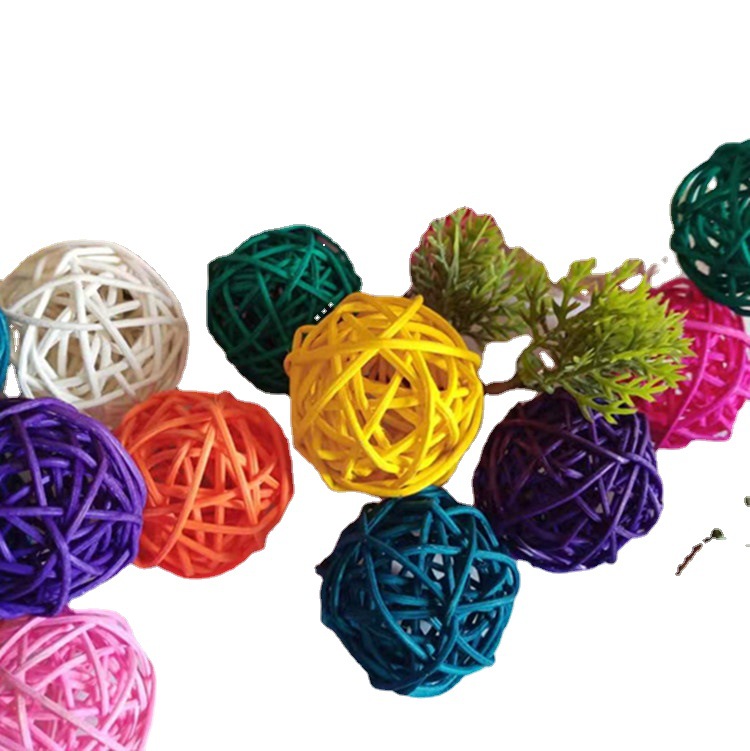 5cm Takraw Ball Colorful Ball White Ball Decoration Corridor Shopping Mall Kindergarten Home Hanging Decoration Light String