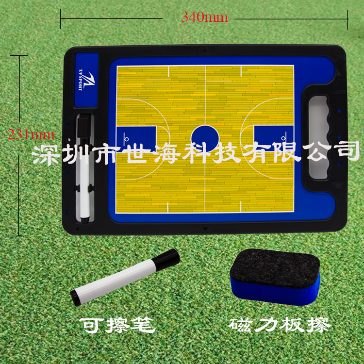 Direct sales 11-person high-grade magnetic leather football tactical board teaching board football training supplies coach teaching board