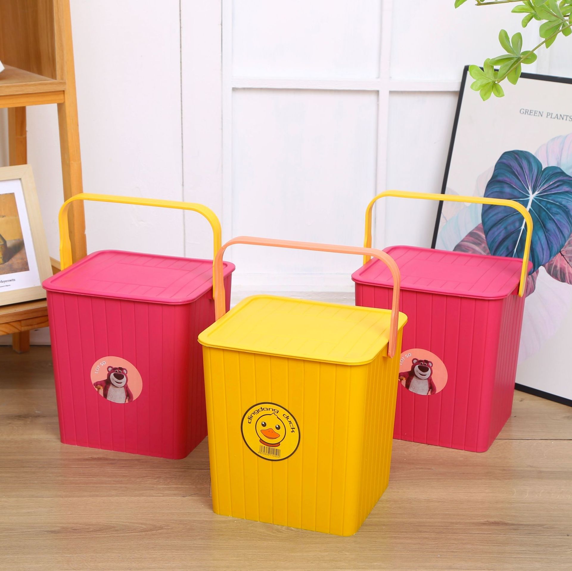 Толстое ведро для хранения в форме утенка, многофункциональный стул с крышкой, пластиковое ведро для рыбалки