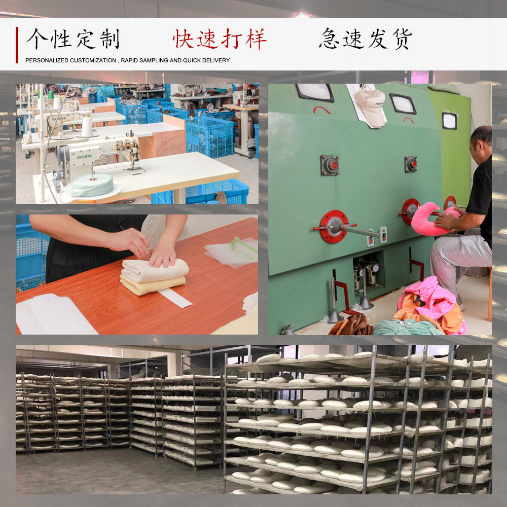 U-shaped Pillow Memory Foam Hump Slow Rebound Lunch Neck Pillow Travel U-shaped Pillow Logo Grid Cloth U-shaped Pillow