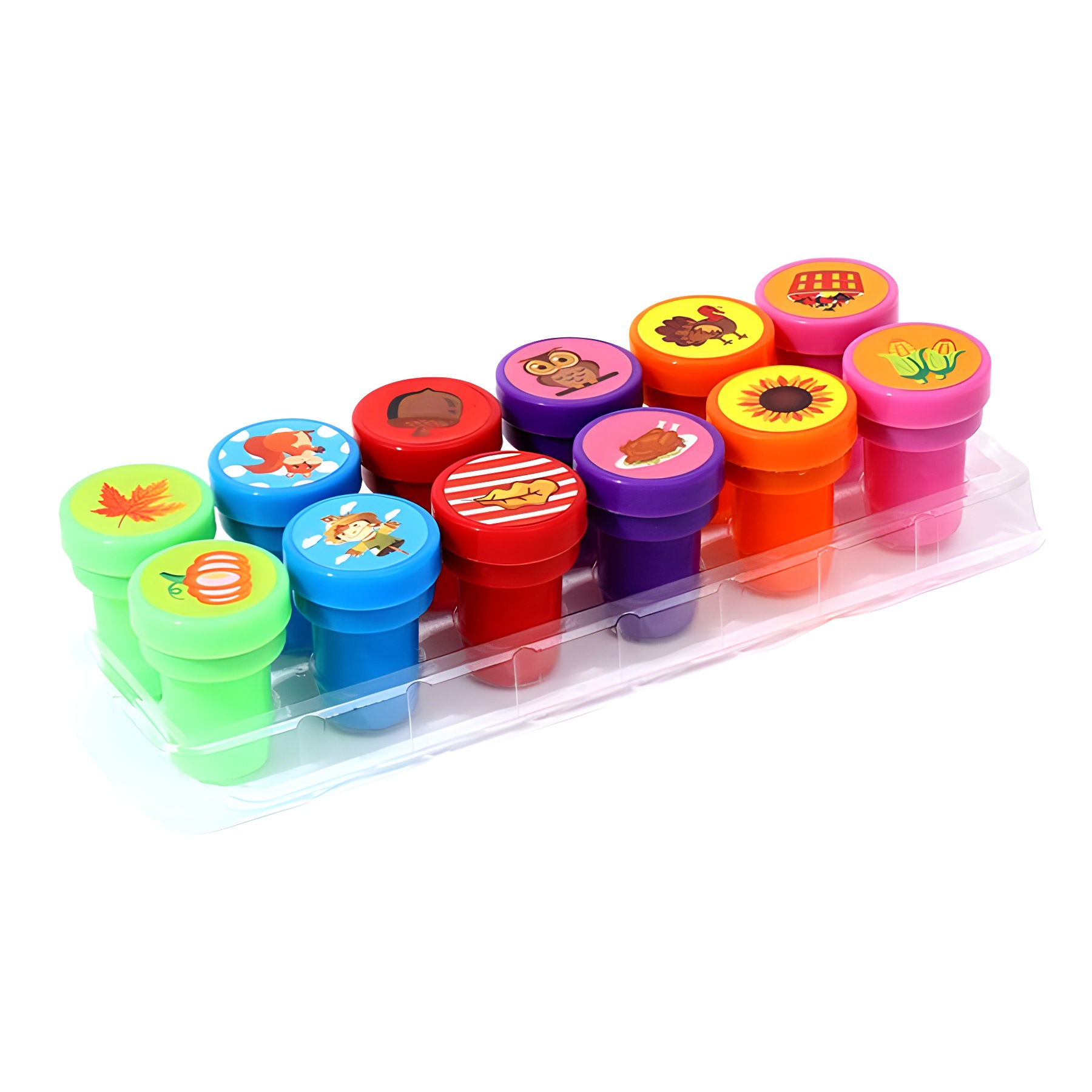 Thanksgiving Seal Autum Maple Leaf Thanksgiving Turkey Seal Creative Children's Cartoon Plastic Seal