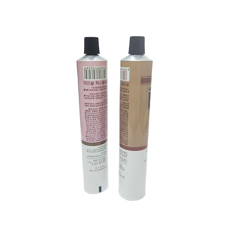 Factory supply new 75ml hand cream aluminum tube packaging cream cosmetics 75g hair dye cream packaging aluminum tube