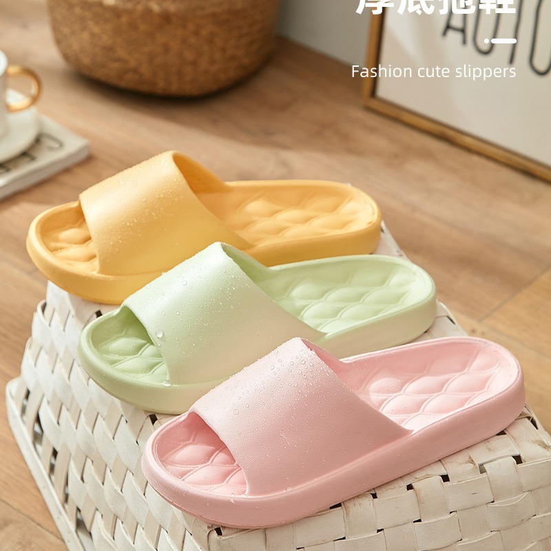 Women's summer home indoor bath non-slip couple outdoor wear shit feeling home slippers men's wholesale