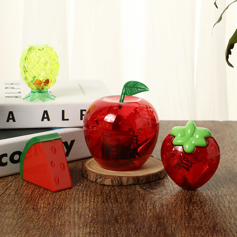 Fruit Ornaments Decorative Ball Apple Pineapple Plastic Crafts Shopping Mall Festival Decorative Box Gift Candy Box