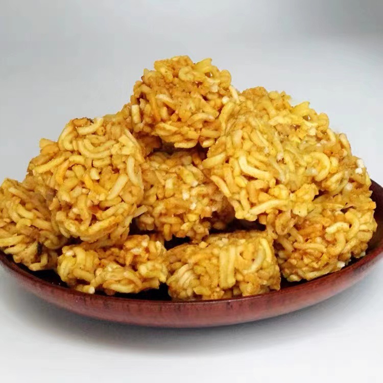 Shrimp noodles dry noodles 8090 s childhood nostalgic snacks campus ramen balls noodles boss spicy pastry noodles