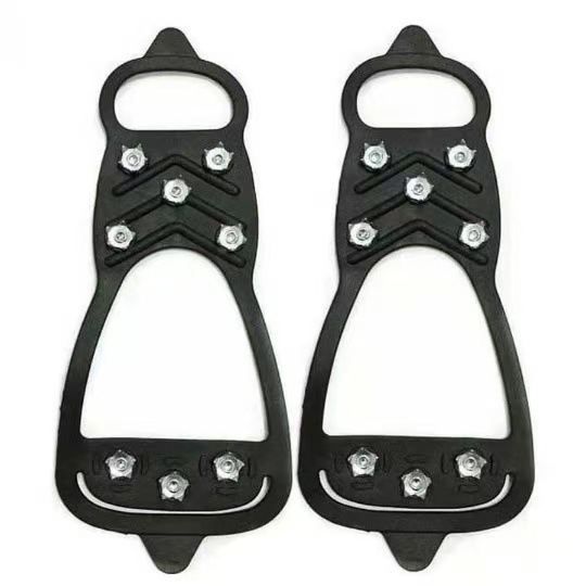 Outdoor Crampons Shoe Covers, Ice and Snow Climbing Shoes, Mountaineering Snow Claws, 5 Teeth, 8 Teeth, 10 Teeth Crampons, Non-Slip Shoe Covers