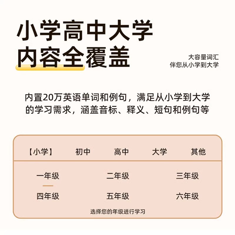 Real-Person Pronunciation Foreign Teacher Meow Machine Electronic Word Card Offline Word Memorization Artifact Ink Screen Primary School Junior High School University