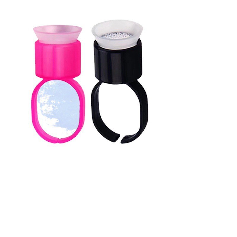 Tattoo Ring Cup, Sponge Cup, Eyebrow Tattoo Color Ring Cup, Disposable Plastic Finger Rest, Eyebrow Tattoo Supplies