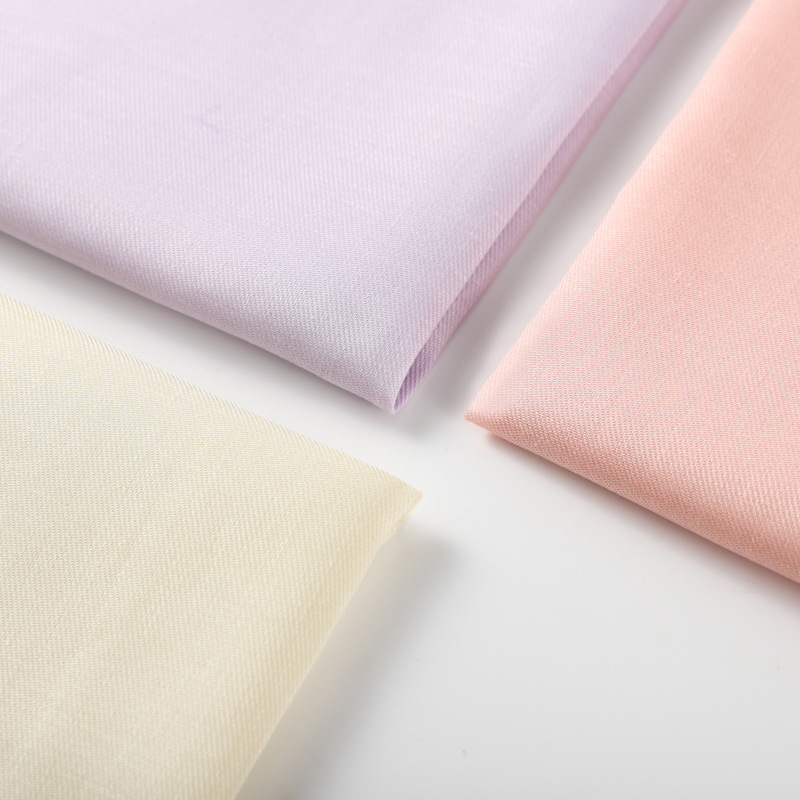 tencel Lyocell Linen Interwoven Twill Shirt Fabric Spring and Summer Lightweight Breathable Dress tencel Fabric