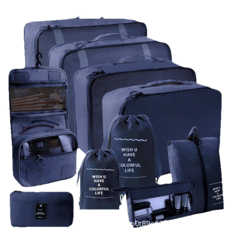Business/Travel Seven-Piece Storage Bag Clothes Finishing Bag Travel Luggage Clothes Underwear Storage Bag
