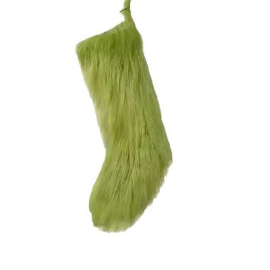 in stock new European and American Christmas ornaments adult green hair shoes pie wholesale Grinch green hair monster
