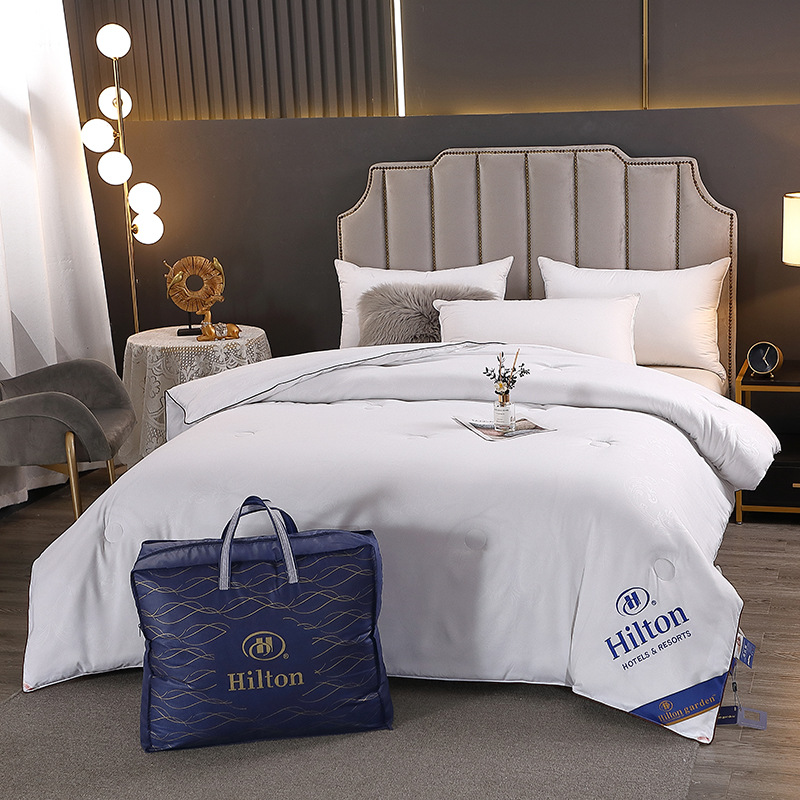 Factory wholesale Hilton silk quilt spring and autumn summer quilt air conditioning quilt winter group purchase gift box quilt