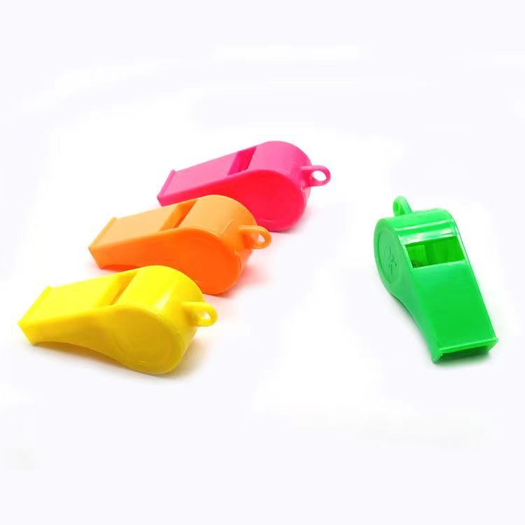Color toy whistle referee children's whistle small OK shape whistle without rope cheer fans game supplies