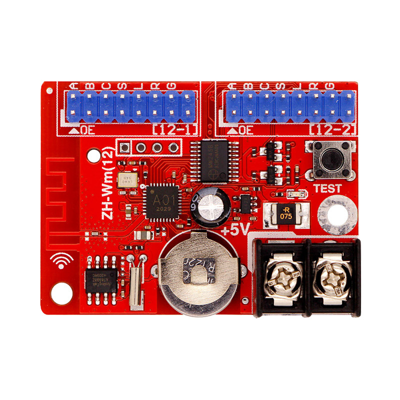 ZHongshang Control Card ZH-Wm12 Wireless WiFi Single and Double Color Strip Screen Card LED Display Word Screen Mobile Phone Control