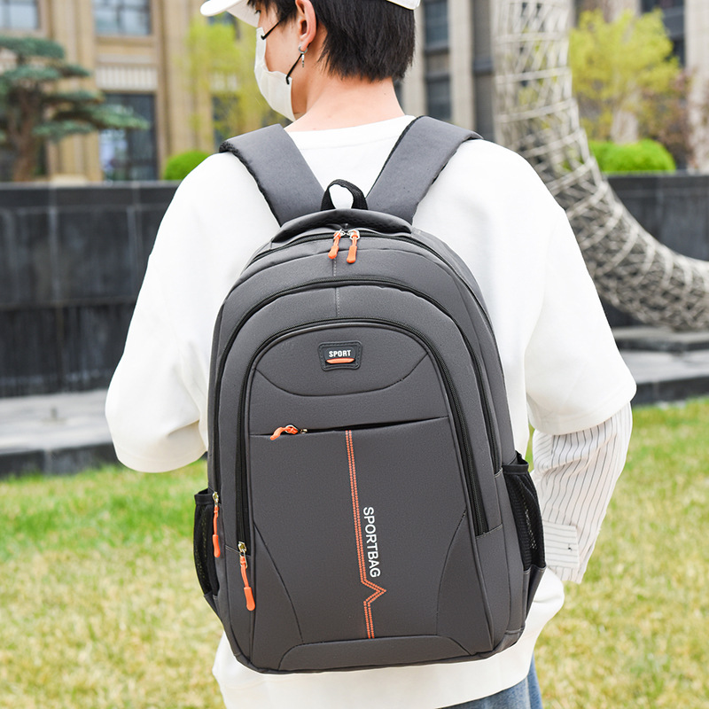 Cross-Border Business Backpack, Simple Large-Capacity Backpack, Men's Trendy Computer Bag, Color Can Be Added or Customized