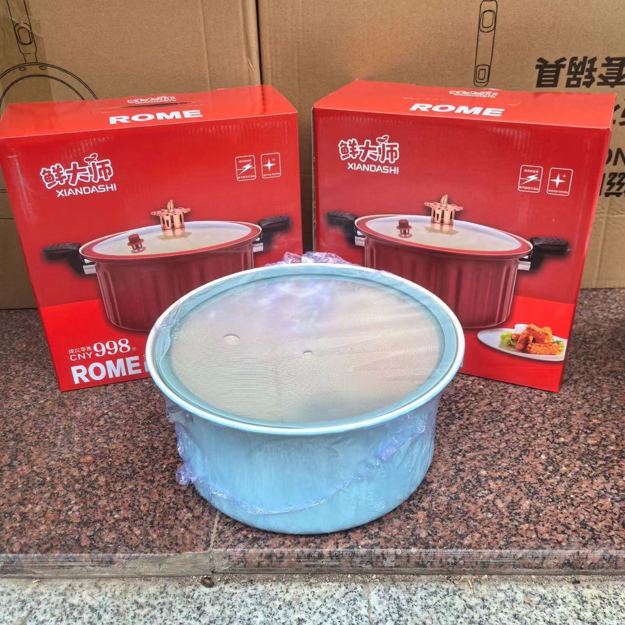 Fresh Master Roman Pot Household Micro-pressure Cooking Pot Large Capacity Non-stick Pot Multi-functional Stew Soup Pot for Gift Wholesale