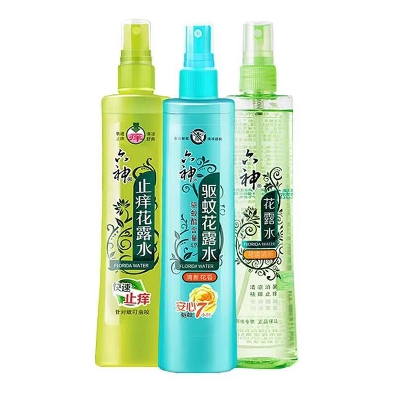 Liushen Mosquito Repellent Toilet Water 180ml Anti-Itch Floral Fresh Floral Fragrance 80ml Welfare Group Buying Supermarket Genuine Wholesale