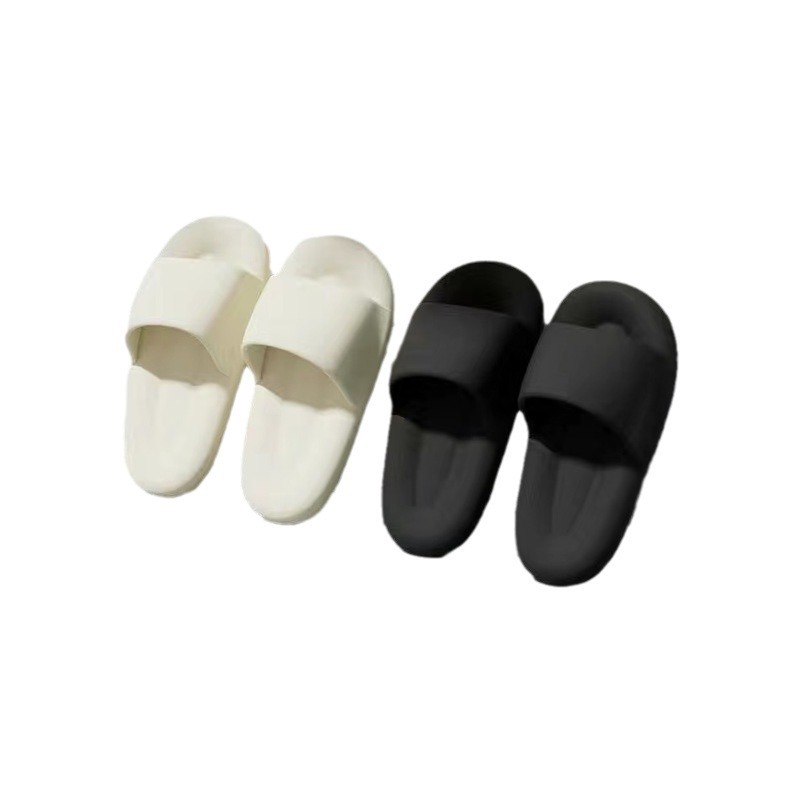 Soft Bottom Slippers Women's Summer Household Indoor Non-Slip Fashionable Comfortable Thick Bottom Slip-on Sandals and Slippers for Men in Summer