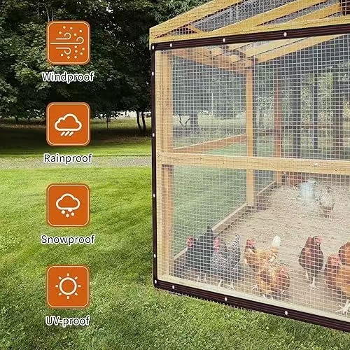 Transparent outdoor windshield tarpaulin dustproof thickened waterproof cloth pe material tear-resistant plastic cloth rainproof sunscreen tarpaulin